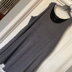Lane Bryant black and white plus size dress